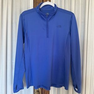 The North Face Cornflower Blue Quarter-Zip Pullover Top